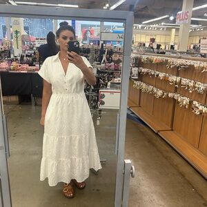Sam Edelman White Eyelet Maxi Dress